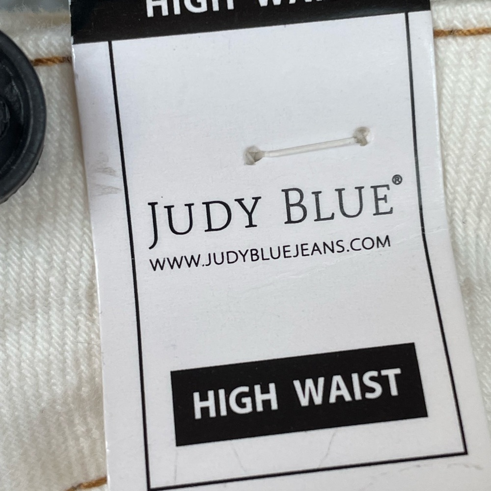 🤍 Judy Blue High-Waist Cropped Bootcut Jeans – Ecru/White (18W) ✨ NWT - Picture 5 of 11